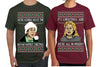 We're Gonna Have the Hap Hap Happiest Christmas, It's Christmas and We're All In Misery Couples Shirt Girlfriend Boyfriend Gift His and Hers Matching Ugly Christmas Couple T-Shirt
