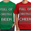 Full of Christmas Cheer Beer Husband Wife Couple Shirt Girlfriend Boyfriend Gift His and Hers Matching Ugly Christmas Couple T-Shirt