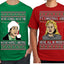 We're Gonna Have the Hap Hap Happiest Christmas, It's Christmas and We're All In Misery Couples Shirt Girlfriend Boyfriend Gift His and Hers Matching Ugly Christmas Couple T-Shirt