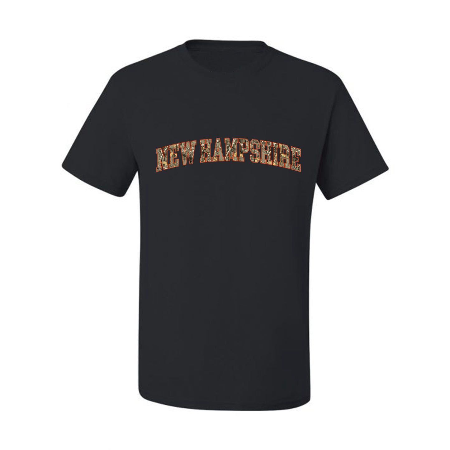 New Hampshire  Camo Fill Orange Outline Sweater, Unisex Men's T-Shirt
