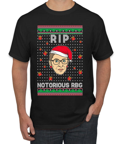 RIP Notorious RBG Ruth Bader Ginsburg Ugly Christmas Sweater Men's Graphic T-Shirt