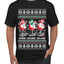 Holiday Spirits Drink Drank Drunk Snowmen Ugly Christmas Sweater Men's T-Shirt