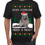 Does Someone Need a Hug? Cute Raccoon Ugly Christmas Sweater Men's T-Shirt