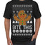 Bite This, Funny Gingerbread Cookie Offensive Inappropriate Middle Finger, F U Ginger Bread Dirty Novelty Xmas Ugly Christmas Sweater Men's T-Shirt