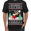 Grandma Got Run Over by a Reindeer, Funny Animated Design Rein Deer Kids TV Song Movie Ugly Christmas Sweater Men's T-Shirt