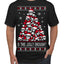 Is This Jolly Enough? Skeleton Skull Christmas Tree Ugly Christmas Sweater Men's T-Shirt