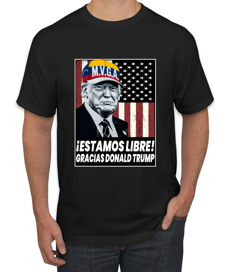 Estamos Libre, Gracias Donald Trump Make Venezuela Great Again Sweater, Unisex Men's T-Shirt