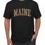 Maine  Camo Fill Orange Outline Sweater, Unisex Men's T-Shirt