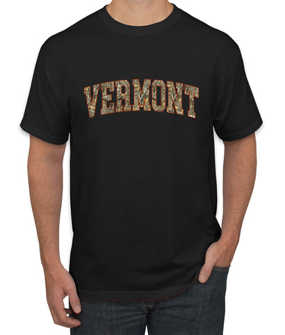 Vermont  Camo Fill Orange Outline Sweater, Unisex Men's T-Shirt