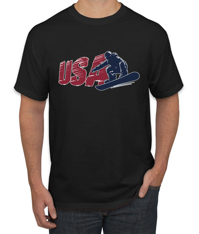 USA Winter Team Sports Fan Collection | USA Snowboarder Sweater, Unisex Men's T-Shirt