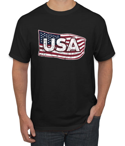 USA Winter Team Sports Fan Collection | USA Flowing Flag Sweater, Unisex Men's T-Shirt