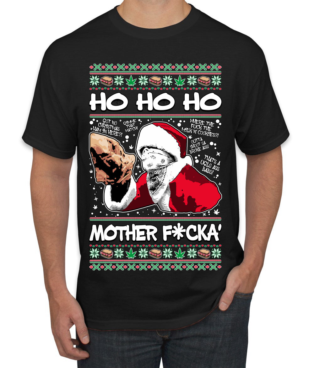 Friday Hood Santa  Ugly Christmas Sweater Men's T-Shirt
