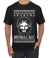 Birthday Boy Jesus Christ Ugly Christmas Sweater Men's T-Shirt