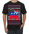 I'm Dreaming Of A Right Christmas Republican GOP  Ugly Christmas Sweater Men's T-Shirt