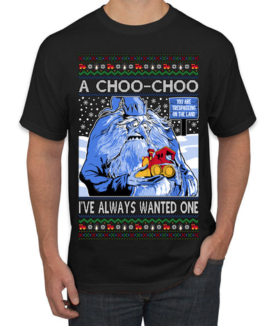A Choo Choo I've Always Wanted One Winter Warlock Movie Ugly Christmas Sweater Men's T-Shirt