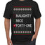 Naughty Nice 41, Simple List, Ugly Christmas Unisex Sweater, Funny Meme, Ugly Christmas Sweater Men's T-Shirt
