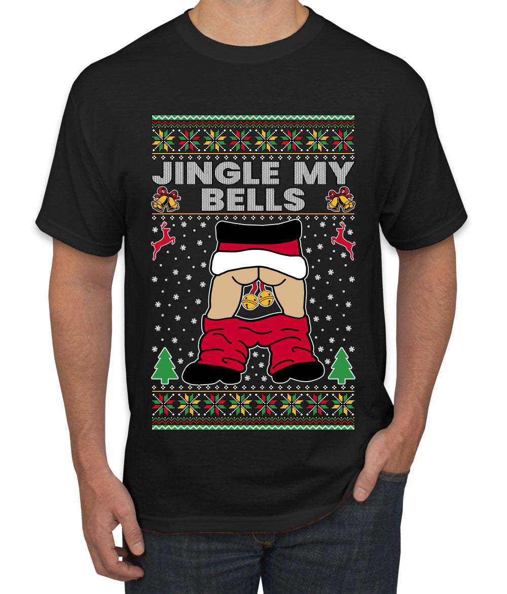 Jingle My Bells, Ugly Christmas Sweater Men's T-Shirt