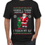 When I Think About You I Touch My Elf, Ugly Christmas Sweater Men's T-Shirt