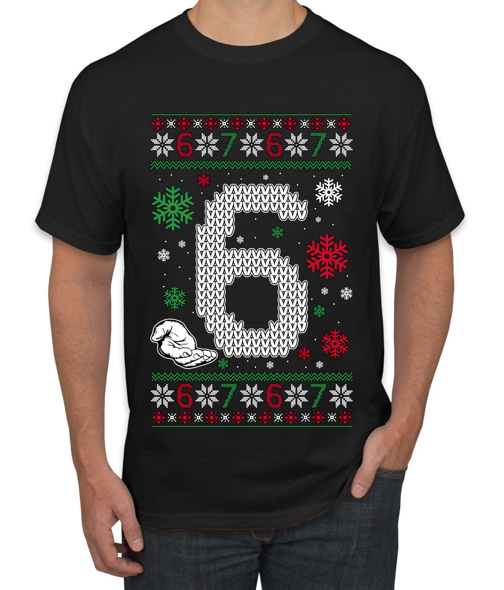 Christmas 6 Meme, Ugly Christmas Sweater Unisex Men's T-Shirt