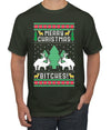 Merry Christmas Bitches Ugly Christmas Sweater Men's Graphic T-Shirt