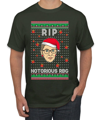 RIP Notorious RBG Ruth Bader Ginsburg Ugly Christmas Sweater Men's Graphic T-Shirt