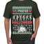 I Prefer Halloween Dancing Skeletons Ugly Christmas Sweater Men's T-Shirt