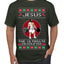 Jesus the Ultimate Deadlifter Funny Ugly Christmas Sweater Men's T-Shirt