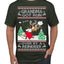 Grandma Got Run Over by a Reindeer, Funny Animated Design Rein Deer Kids TV Song Movie Ugly Christmas Sweater Men's T-Shirt