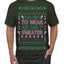 Too Hot to Wear an Ugly Sweater, Funny Pink Candy Cane Cut Diva Girl Reindeer Xmas Ugly Christmas Sweater Men's T-Shirt