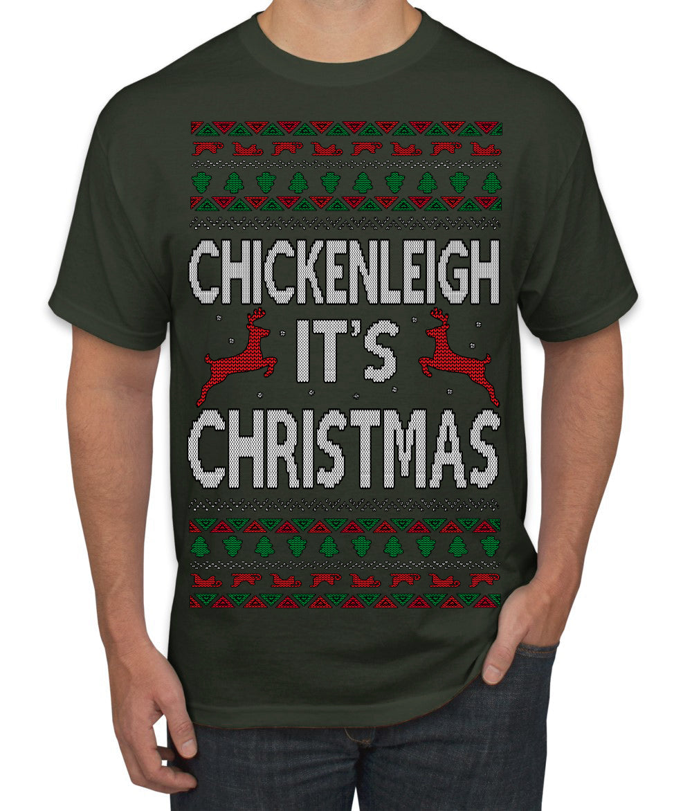 Chickenleigh It's Christmas Funny Viral Trending Meme Ugly Christmas Sweater Men's T-Shirt