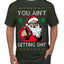 You Ain't Getting Shit Funny Santa Claus Ugly Christmas Sweater Men's T-Shirt