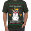 Feliz Navidad Juana Party Funny Spanish Drinking Cerveza Ugly Christmas Sweater Men's T-Shirt