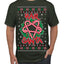 Hail Santa Funny Satanic Candy Devil Heavy Metal Satan Ugly Christmas Sweater Men's T-Shirt