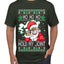 Ho Ho Ho Hold My Joint Weed Santa Smoking Ugly Christmas Sweater Men's Graphic T-Shirt