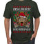 Merry Krampus Santa Folklore Figure Horror Ugly Christmas Sweater Men's T-Shirt