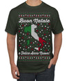 Buon Natale e Felice Anno Nuovo! Merry Christmas and Happy New Year Ugly Christmas Sweater Men's T-Shirt