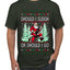 Should I Sleigh Or Should I Go, 80s Rock n' Roll Song, Electric Guitar, Ugly Christmas Sweater Men's T-Shirt