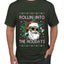 Rollin' Into The Holidays Christmas Sweater, Ugly Christmas Sweater Men's T-Shirt