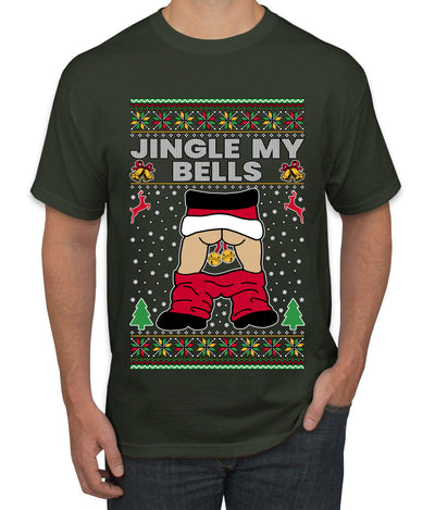 Jingle My Bells, Ugly Christmas Sweater Men's T-Shirt