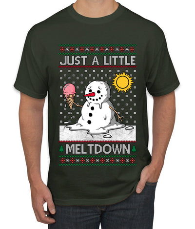 Just A Little Meltdown, Ugly Christmas Sweater Men's T-Shirt
