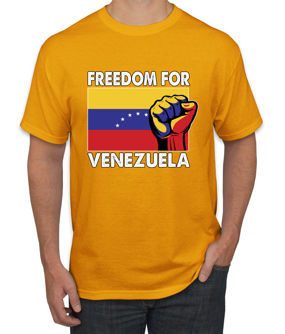 Freedom For Venezuelan Raised Fist Sweater, Unisex Men's T-Shirt