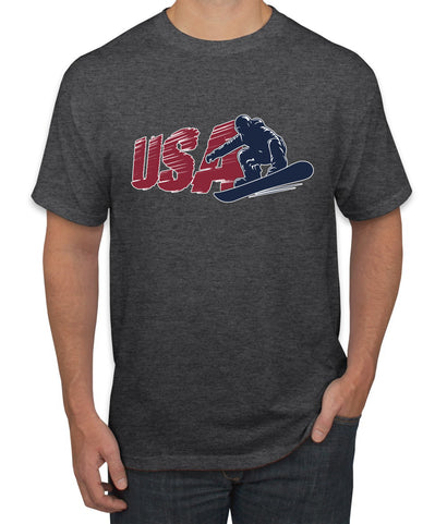USA Winter Team Sports Fan Collection | USA Snowboarder Sweater, Unisex Men's T-Shirt