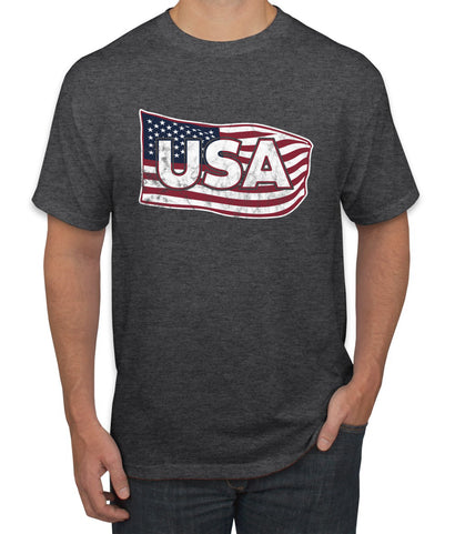 USA Winter Team Sports Fan Collection | USA Flowing Flag Sweater, Unisex Men's T-Shirt