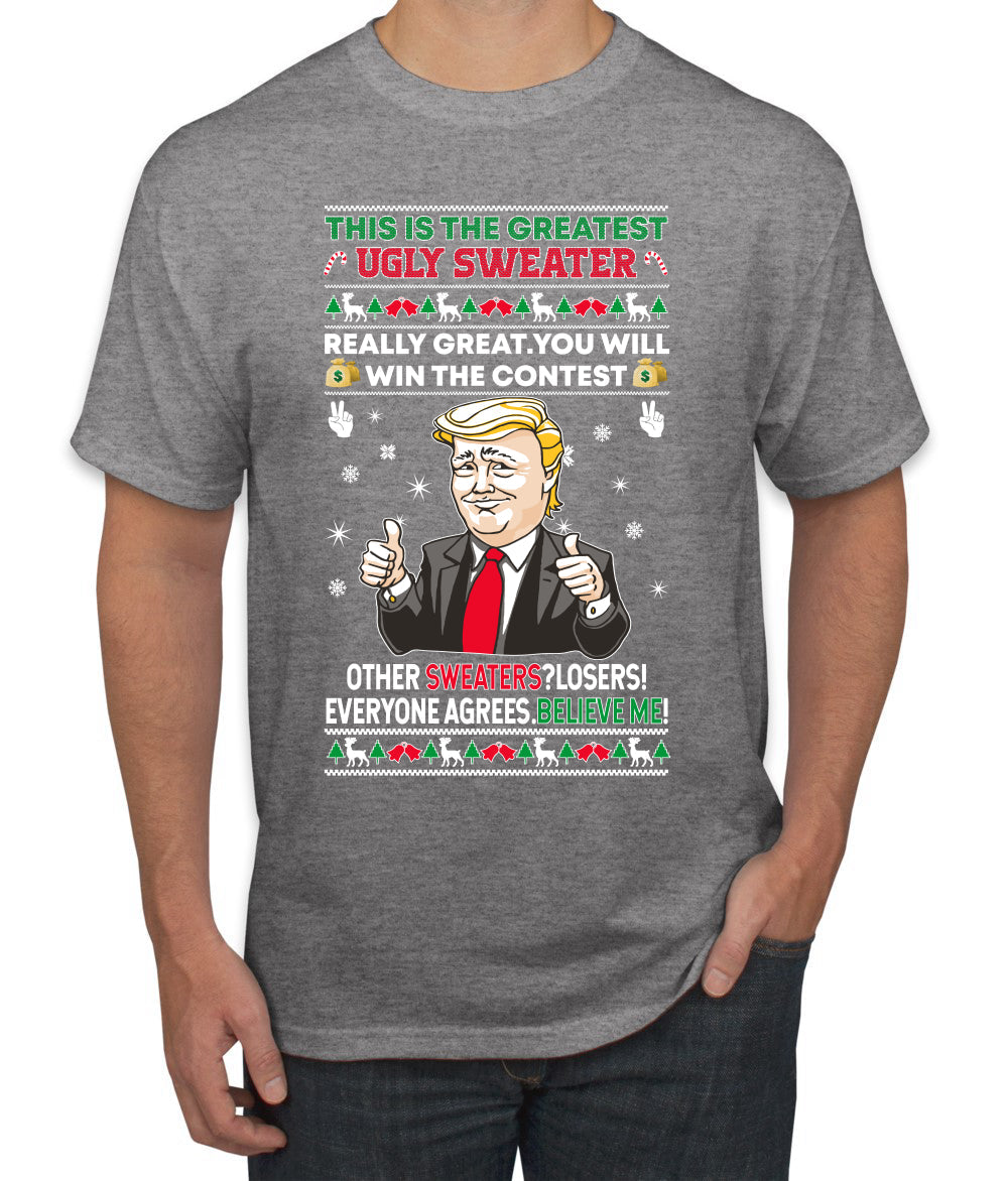 Trump This is the Greatest Ugly Christmas Sweater Men's Graphic T-Shirt