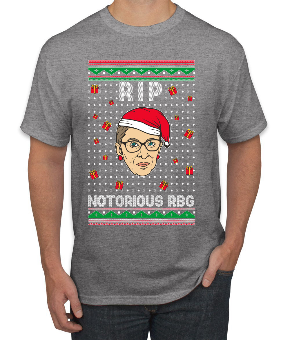RIP Notorious RBG Ruth Bader Ginsburg Ugly Christmas Sweater Men's Graphic T-Shirt