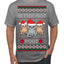 Better Not Pout, Cute Sad Santa Cats | Funny Ugly Christmas Sweater Men's T-Shirt