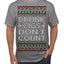 Drunk Cigs Don't Count Funny Cigarette Smoker Cig Ugly Christmas Sweater Men's T-Shirt