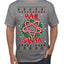 Hail Santa Funny Satanic Candy Devil Heavy Metal Satan Ugly Christmas Sweater Men's T-Shirt