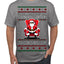 What Happens on Santa's Lap Stays on Santa's Lap, Funny Dirty X Rated Naughty Ugly Christmas Sweater Men's T-Shirt