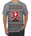 What Happens on Santa's Lap Stays on Santa's Lap, Funny Dirty X Rated Naughty Ugly Christmas Sweater Men's T-Shirt